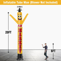 6 10 15 20FT Tall Flea Market Waving Inflatable Tube Man(Blower Not Included) - goodeny