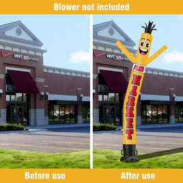 6 10 15 20FT Tall Flea Market Waving Inflatable Tube Man(Blower Not Included) - goodeny