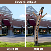 6 10 15 20FT Tall Flooring Waving Inflatable Tube Man(Blower Not Included) - goodeny