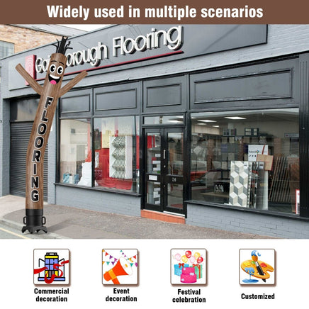 6 10 15 20FT Tall Flooring Waving Inflatable Tube Man(Blower Not Included) - goodeny