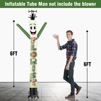 6 10 15 20FT Tall Florist Waving Inflatable Tube Man(Blower Not Included) - goodeny