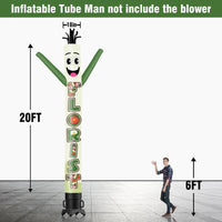 6 10 15 20FT Tall Florist Waving Inflatable Tube Man(Blower Not Included) - goodeny