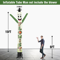 6 10 15 20FT Tall Florist Waving Inflatable Tube Man(Blower Not Included) - goodeny