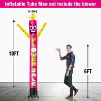 6 10 15 20FT Tall Flower Sale Waving Inflatable Tube Man(Blower Not Included) - goodeny