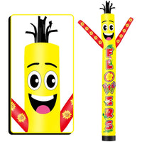 6 10 15 20FT Tall FLOWERS Waving Inflatable Tube Man(Blower Not Included) - goodeny