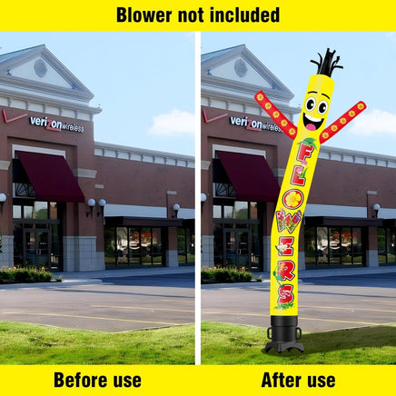 6 10 15 20FT Tall FLOWERS Waving Inflatable Tube Man(Blower Not Included) - goodeny