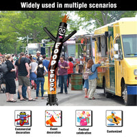 6 10 15 20FT Tall Food Truck1 Waving Inflatable Tube Man(Blower Not Included) - goodeny