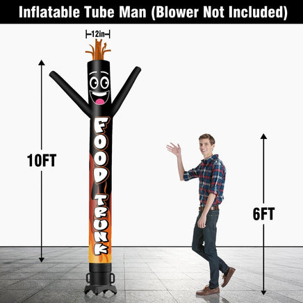 6 10 15 20FT Tall Food Trunk1 Waving Inflatable Tube Man(Blower Not Included) - goodeny