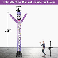 6 10 15 20FT Tall Foot Massage Waving Inflatable Tube Man(Blower Not Included) - goodeny