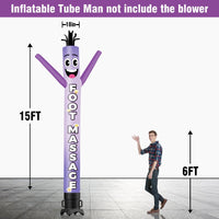 6 10 15 20FT Tall Foot Massage Waving Inflatable Tube Man(Blower Not Included) - goodeny