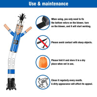 6 10 15 20FT Tall Football Players Waving Inflatable Tube Man(Blower Not Included) - goodeny