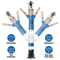 6 10 15 20FT Tall Football Players Waving Inflatable Tube Man(Blower Not Included) - goodeny