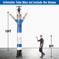 6 10 15 20FT Tall Football Players Waving Inflatable Tube Man(Blower Not Included) - goodeny