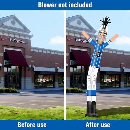 6 10 15 20FT Tall Football Players Waving Inflatable Tube Man(Blower Not Included) - goodeny