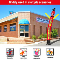6 10 15 20FT Tall For Lease Waving Inflatable Tube Man(Blower Not Included) - goodeny