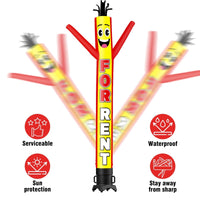 6 10 15 20FT Tall For Rent Waving Inflatable Tube Man(Blower Not Included) - goodeny