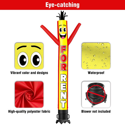 6 10 15 20FT Tall For Rent Waving Inflatable Tube Man(Blower Not Included) - goodeny