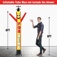 6 10 15 20FT Tall For Rent Waving Inflatable Tube Man(Blower Not Included) - goodeny