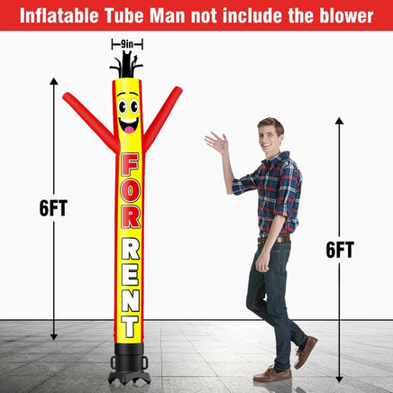 6 10 15 20FT Tall For Rent Waving Inflatable Tube Man(Blower Not Included) - goodeny