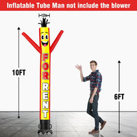 6 10 15 20FT Tall For Rent Waving Inflatable Tube Man(Blower Not Included) - goodeny