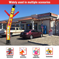 6 10 15 20FT Tall For Rent Waving Inflatable Tube Man(Blower Not Included) - goodeny