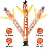 6 10 15 20FT Tall Fresh Bagels Waving Inflatable Tube Man(Blower Not Included) - goodeny