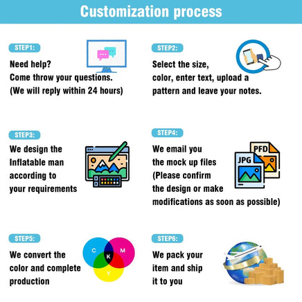 6 10 15 20FT Tall Fresh Crabs Waving Inflatable Tube Man(Blower Not Included) - goodeny