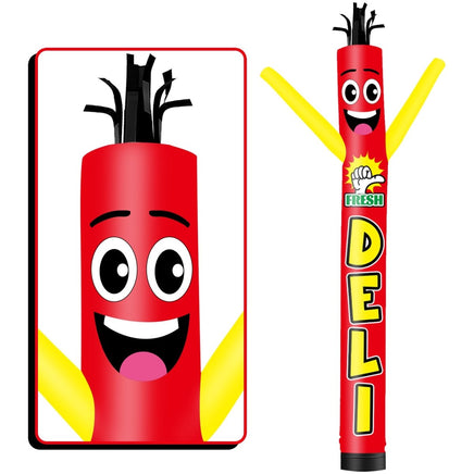 6 10 15 20FT Tall Fresh Deli Waving Inflatable Tube Man(Blower Not Included) - goodeny