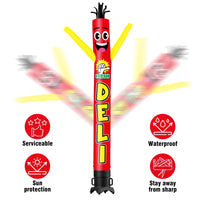 6 10 15 20FT Tall Fresh Deli Waving Inflatable Tube Man(Blower Not Included) - goodeny