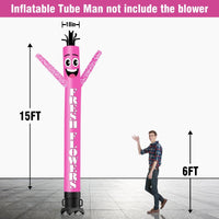 6 10 15 20FT Tall Fresh Flowers Waving Inflatable Tube Man(Blower Not Included) - goodeny