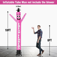 6 10 15 20FT Tall Fresh Flowers Waving Inflatable Tube Man(Blower Not Included) - goodeny