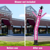 6 10 15 20FT Tall Fresh Flowers Waving Inflatable Tube Man(Blower Not Included) - goodeny
