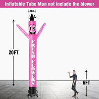 6 10 15 20FT Tall Fresh Flowers Waving Inflatable Tube Man(Blower Not Included) - goodeny
