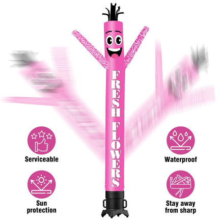 6 10 15 20FT Tall Fresh Flowers Waving Inflatable Tube Man(Blower Not Included) - goodeny