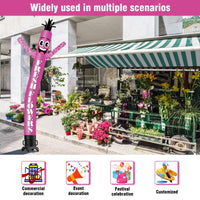 6 10 15 20FT Tall Fresh Flowers Waving Inflatable Tube Man(Blower Not Included) - goodeny