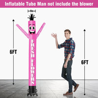 6 10 15 20FT Tall Fresh Flowers Waving Inflatable Tube Man(Blower Not Included) - goodeny