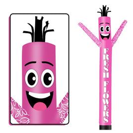 6 10 15 20FT Tall Fresh Flowers Waving Inflatable Tube Man(Blower Not Included) - goodeny