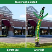 6 10 15 20FT Tall Fresh Fruit Waving Inflatable Tube Man(Blower Not Included) - goodeny