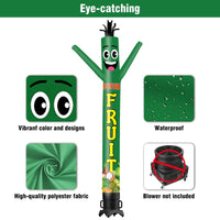 6 10 15 20FT Tall Fresh Fruit Waving Inflatable Tube Man(Blower Not Included) - goodeny