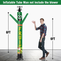 6 10 15 20FT Tall Fresh Fruit Waving Inflatable Tube Man(Blower Not Included) - goodeny