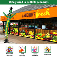 6 10 15 20FT Tall Fresh Fruit Waving Inflatable Tube Man(Blower Not Included) - goodeny