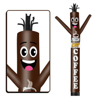6 10 15 20FT Tall Fresh Hot Coffee Waving Inflatable Tube Man(Blower Not Included) - goodeny