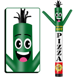 6 10 15 20FT Tall Fresh Hot Pizza Waving Inflatable Tube Man(Blower Not Included) - goodeny