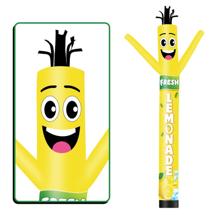 6 10 15 20FT Tall Fresh Lemonade Waving Inflatable Tube Man(Blower Not Included) - goodeny