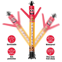 6 10 15 20FT Tall Fresh Pretzels Waving Inflatable Tube Man(Blower Not Included) - goodeny