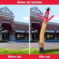 6 10 15 20FT Tall Fresh Pretzels Waving Inflatable Tube Man(Blower Not Included) - goodeny