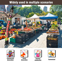 6 10 15 20FT Tall Fresh Produce Waving Inflatable Tube Man(Blower Not Included) - goodeny