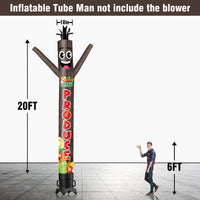 6 10 15 20FT Tall Fresh Produce Waving Inflatable Tube Man(Blower Not Included) - goodeny