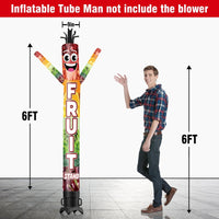 6 10 15 20FT Tall Fruit Stand Waving Inflatable Tube Man(Blower Not Included) - goodeny