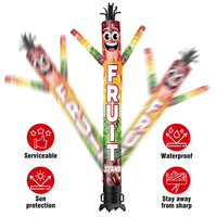 6 10 15 20FT Tall Fruit Stand Waving Inflatable Tube Man(Blower Not Included) - goodeny
